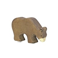 Holztiger Holzfigur BäR Fressend Holzspielzeug