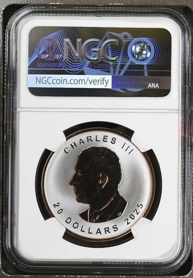 2025 Canada Maple Leaf NGC Reverse PF70 Ultra High Relief - Bag & COA Included - Image 2 of 4