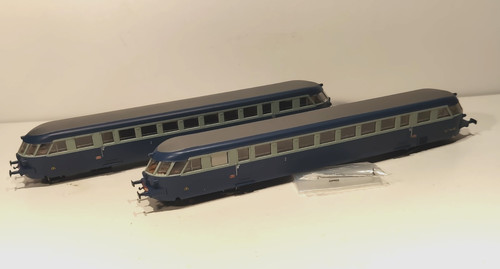 Rivarossi 1793 + 2470 Automotrice ALn 556 "La Ferroviaria Italiana" blu/beige | Condition: Usato