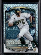 2025 Bowman Nick Kurtz Chrome Prospects Mega Box Refractor #BCP-114 Athletics