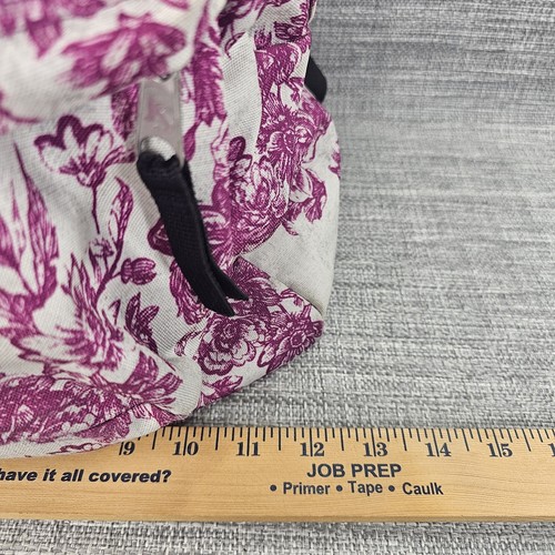 Jansport Superbreak Beige Pink Floral Big Backpack Book Bag JS00T15 - Picture 8 of 12