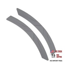 Car Wheel Eyebrow Strips, Thickened Anti Collision Arch Lip Trim 2 PCS Gray