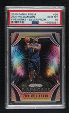 2019-20 Panini Prizm Fireworks Silver Zion Williamson #26 PSA 10 GEM MT ht2