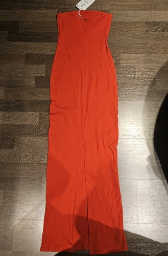 Bershka Tube Vestito Rosso S, Bershka Tube Dress Red Taglia S - Foto 4 di 7