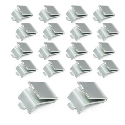 Abeicy 14 Packs Silver Shelf Supports 0.75 inches x 0.625 inches,