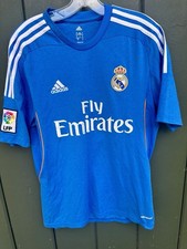 Camiseta de fútbol visitante Adidas Real Madrid Bale 11 azul Climacool para hombre S