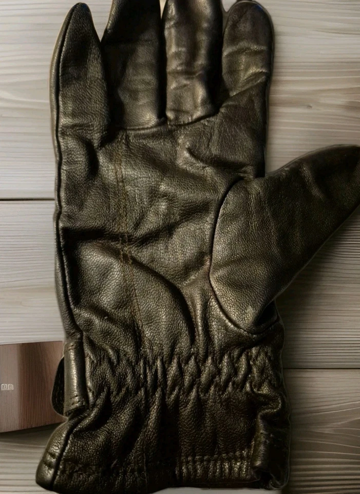 Guantes Timberland Hombre Cuero Cabra Marrón Oscuro Talla L Foto 3 de 4