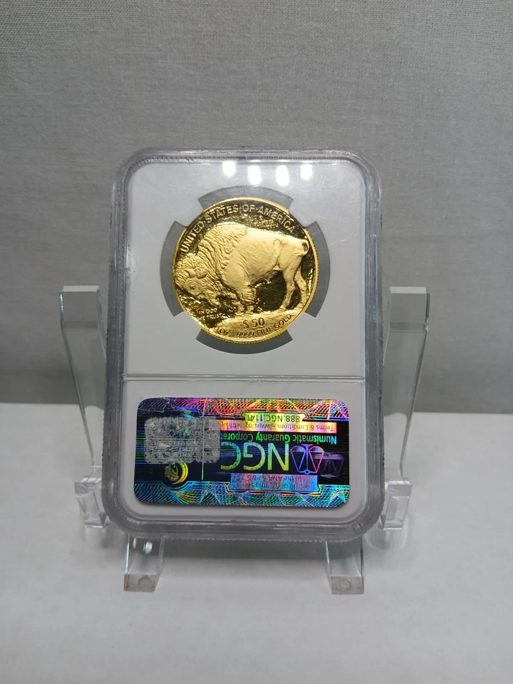 2006 W $50 American Buffalo 1 Oz .9999 24kt Gold Proof Coin NGC PF70 Ultra Cameo - Image 3 of 4