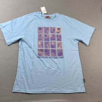 Designs Untitled Shirt Mens Medium Blue Short Sleeves Crew Neck Tee NWT