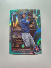 Alexis Hernandez 2022 Bowman Draft /199 teal Lava chrome Chicago Cubs Prospect