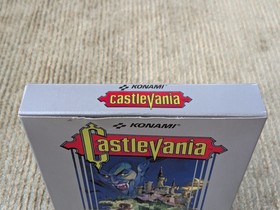 Castlevania 1st First Print Hangtab Circle SOQ NES Nintendo Complete CIB Overlap