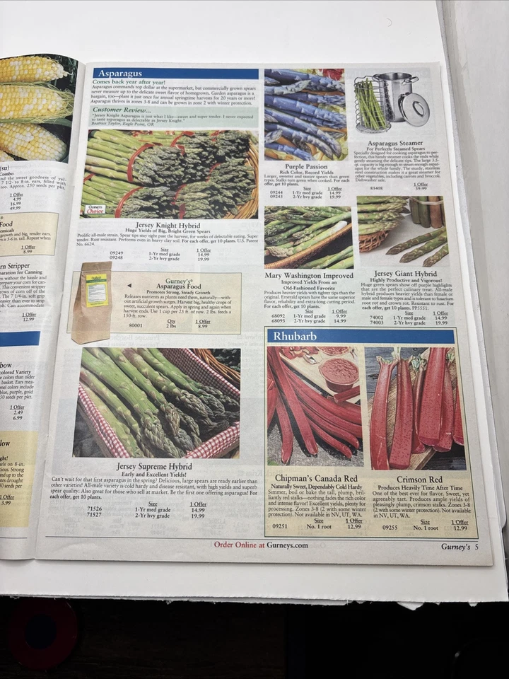 Vintage GURNEY's Seed & Nursery Co. 2012 Spring Catalog Shopping Mailer - Image 4 of 4