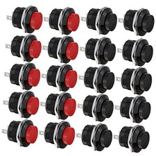 Momentary Push Button Switch, SPST Mini Switches with No Red Black Cap 2