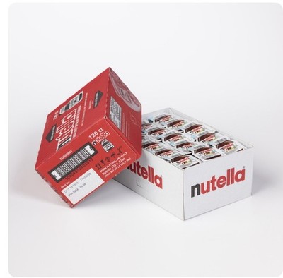 Nutella Hazelnut Spread Single Serve Mini Cups Pack of 120 Delicious Topping