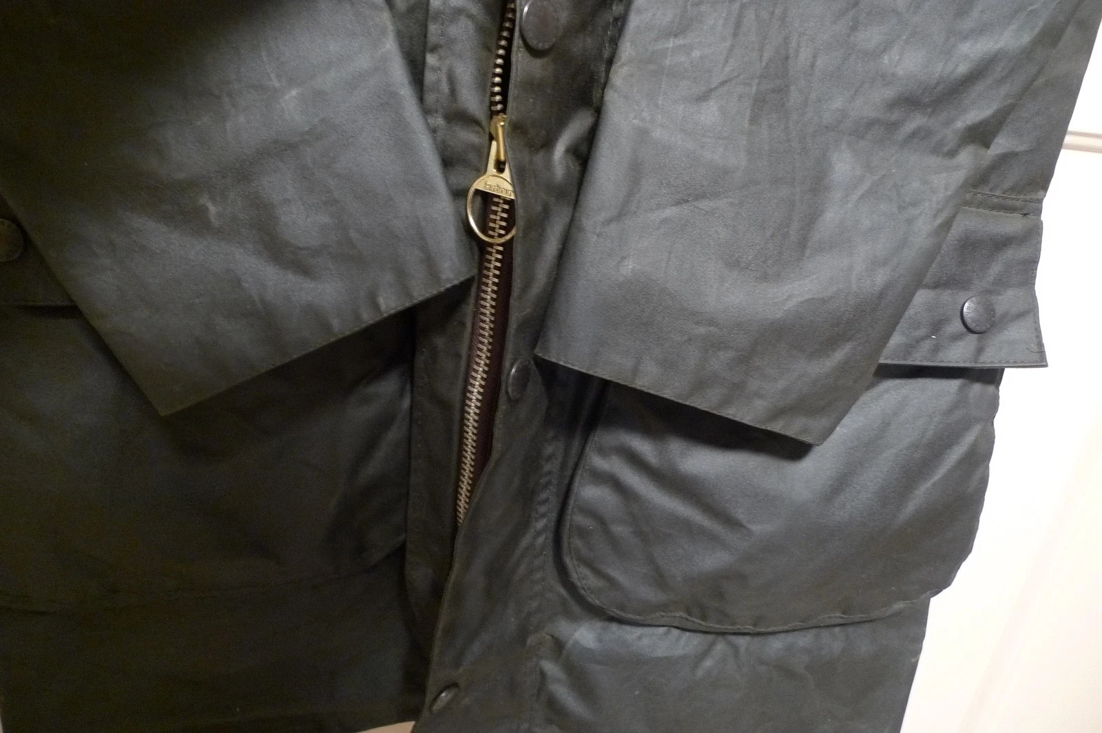 BARBOUR - A200 BORDER WAX COTTON JACKET - SAGE - MADE IN UK - EXCELLENT - 36 image 7
