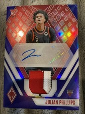 2023-24 Phoenix Julian Phillips Rookie Patch Auto Blue #/25 Bulls SSP RC 🔥💎🏀