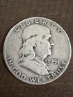 1951-D Ben Franklin Half Dollar 90% Silver, Circulated