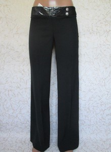 Vintage 90s para mujer Poliéster Negro Noche mediados de subida Pantalones  Pantalones Acampanados pequeño | eBay