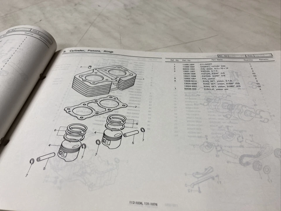 Kawasaki Z400 G1 Custom Z KZ 400 Catalogo Pezzi Di Ricambio Elenco Parti 400G - Immagine 4 di 4