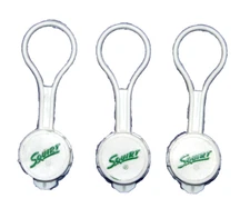 Vintage SQUIRT Soda Beverage Reseal Plastic Bottle Cap - Set of 3 Bottle Caps