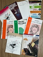 Lot of Piano Books for Lessons Sheet Music