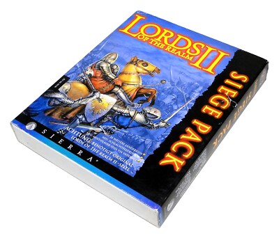LORDS OF THE REALM II 2 SIEGE PACK  IBM Windows 95 PC im großen Karton Sierra