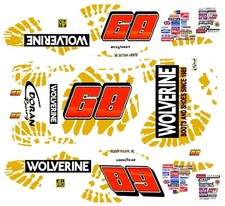 89 Bobby Hillin Wolverine Ford 124th Scale Waterslide Nascar Decals 89 Bobby Hillin Wolverine Ford 124th Scale Waterslide Nascar Decals