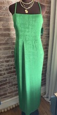 New Wild Fable Green Lace-Up Back Slinky Stretch Side Slit Maxi Dress Size XL