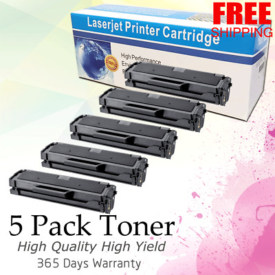 5 MLT-D101S Black Toner Cartridge for Samsung ML-2160 SCX-3405FW SF-760P Printer