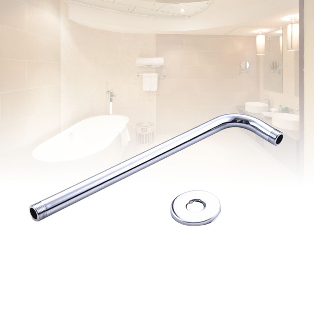 Shower Arm and Flange Solid Stainless Steel Wall-Mounted for Fixed Shower Head