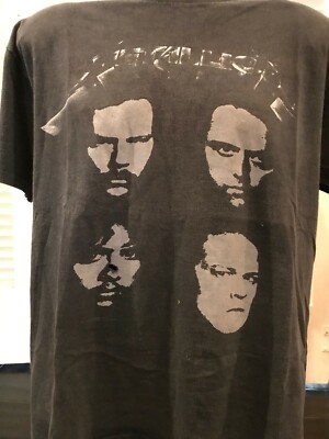 Metallica 1991 Black Album Tour Shirt Size XL Rock Metal | eBay