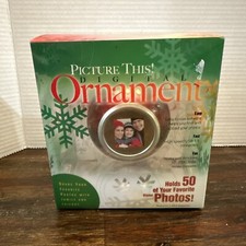 Picture This Digital Christmas Red Ornament Holds 50 Digital Photos New