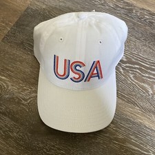 BioWorld Women's Red, White & Blue 'USA' Embroidered Baseball Hat One Size