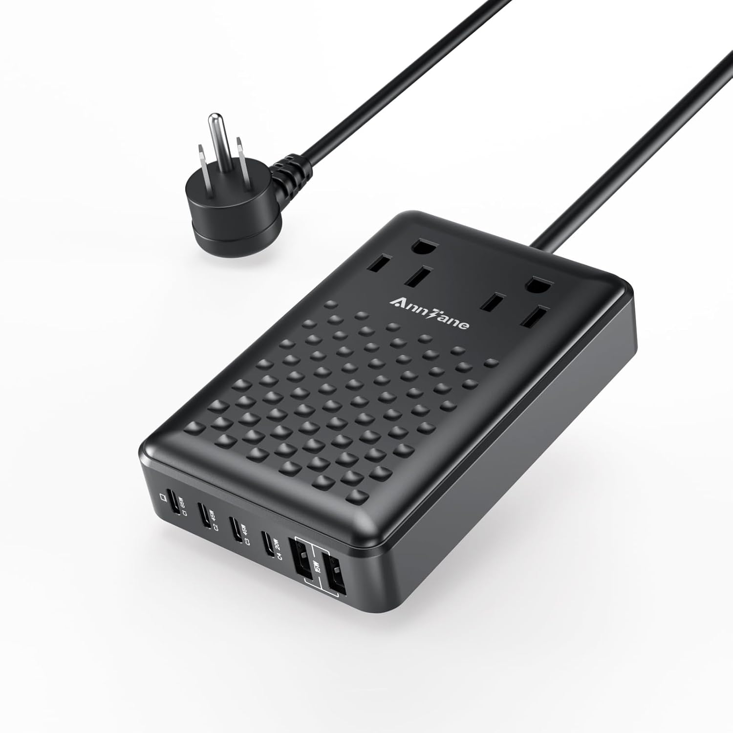 Charging Station 140W USB C Charger Block 8 Port Fast Charging Power Strip 5ft F-image