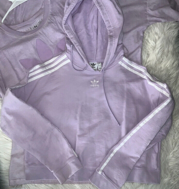 Adidas Originals Lilac Sweatshirt Hoodie S - image 2