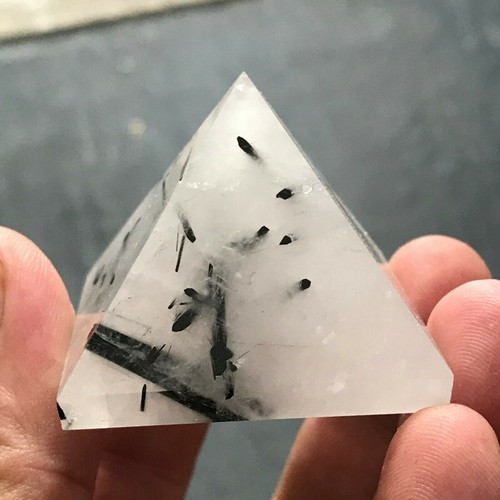 Natürliche Quarz Kristall Pyramide Chakra Heilenergie Edelstein Turm Unikat Dekor - Bild 125 von 164