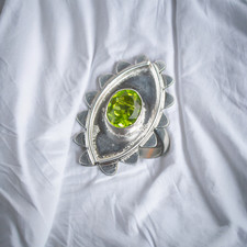 Peridot Gemstone 925 Sterling Ring Handmade Jewelry Ring For Gift