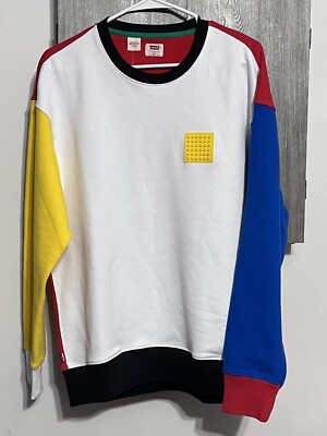 LEVI'S X LEGO CREW NECK COLAB RELAXED SWEATSHIRT NEW MEN'S XS Extra Small 