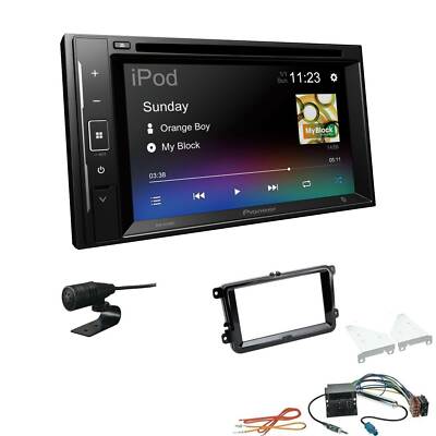 Pioneer 2-DIN Autoradio Bluetooth CD/DVD USB für Seat Alhambra piano black