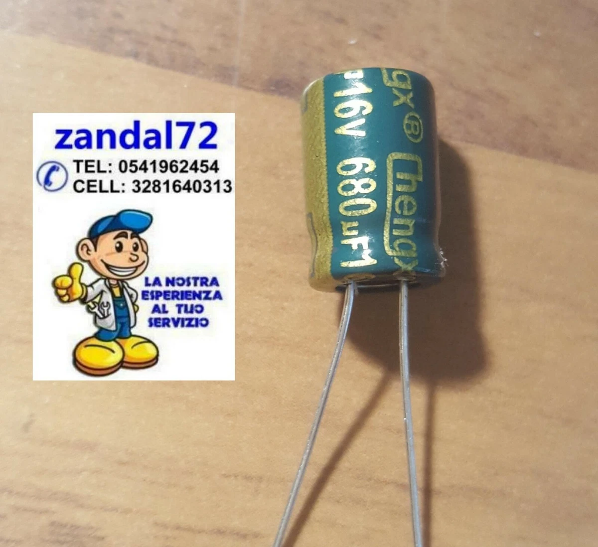 Condensatore Elettrolitico 16V 680uF | Lotto Da 10 Pezzi Per Riparazioni Elettroniche - 3
