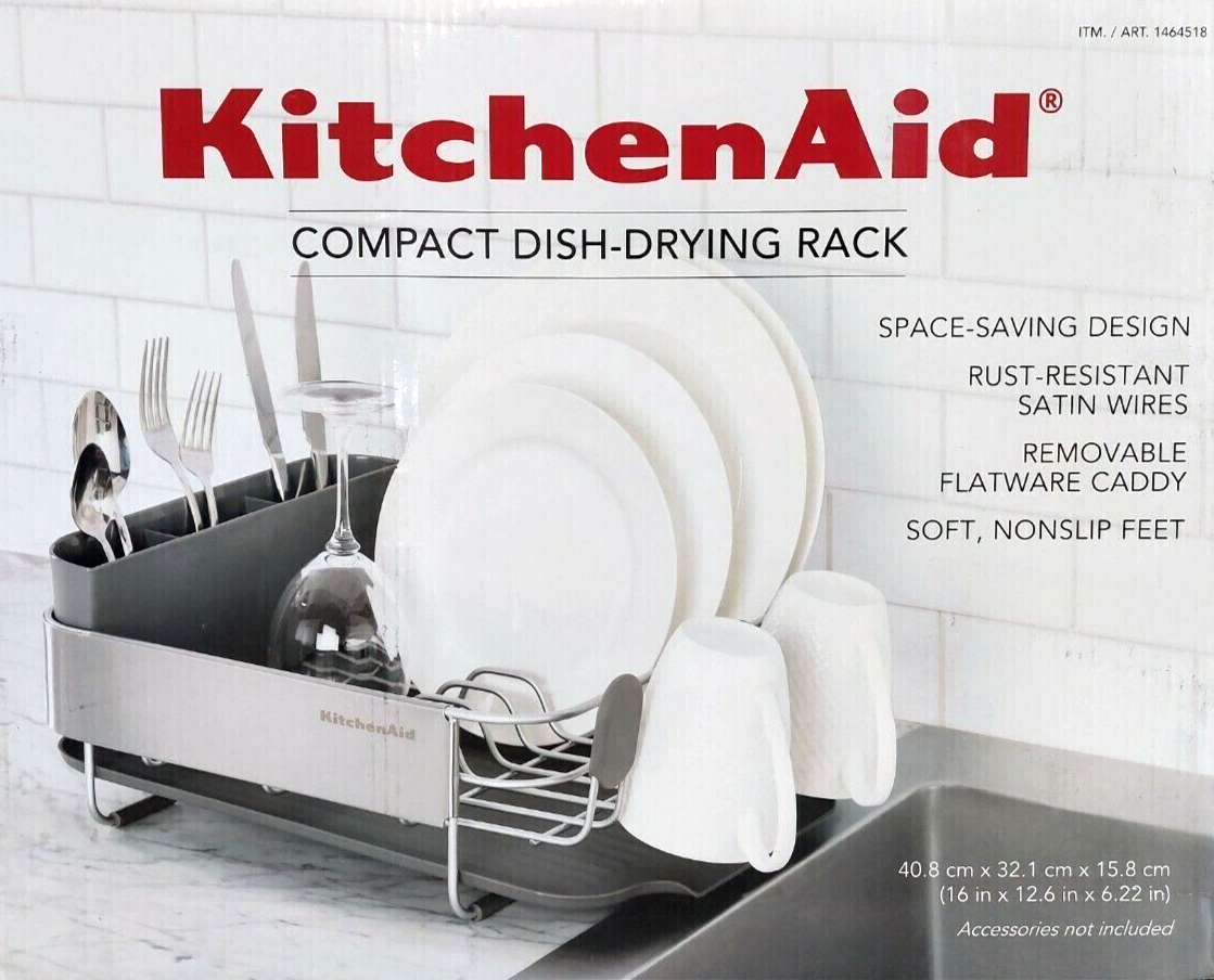 KitchenAid Compact Stainless Steel Dish Drying Rack eBay