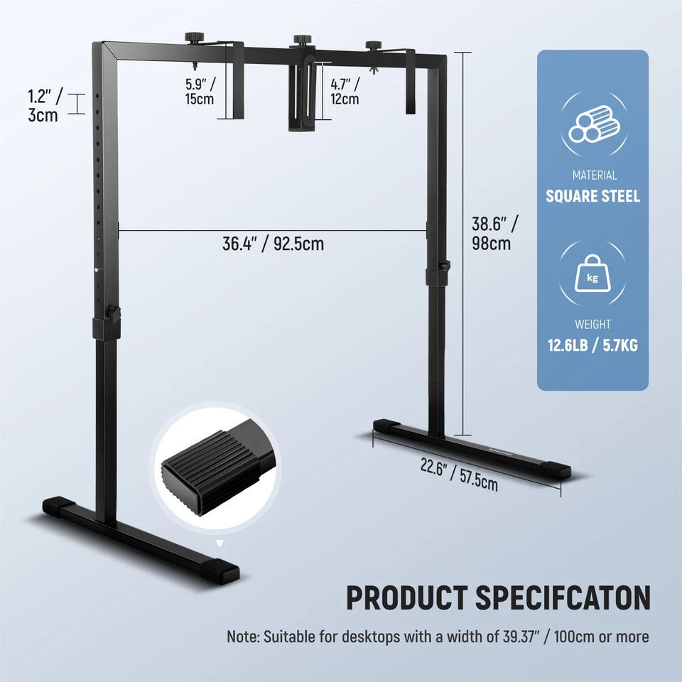 Soporte de cámara superior NEEWER para Flat Lay, se adapta a escritorios ≥3,3 pies, acero de alta resistencia Foto 2 de 4