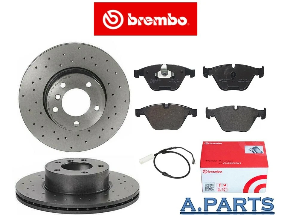 BREMBO BREMSENSATZ GELOCHT KOMPLETT WK VORDERACHSE BMW 3ER E90 E91 E92 E93 335 - Bild 1 von 1