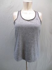 ADIDAS CLIMALITE Size S Womens Gray Athletic Training Racer Back Tank Top 877