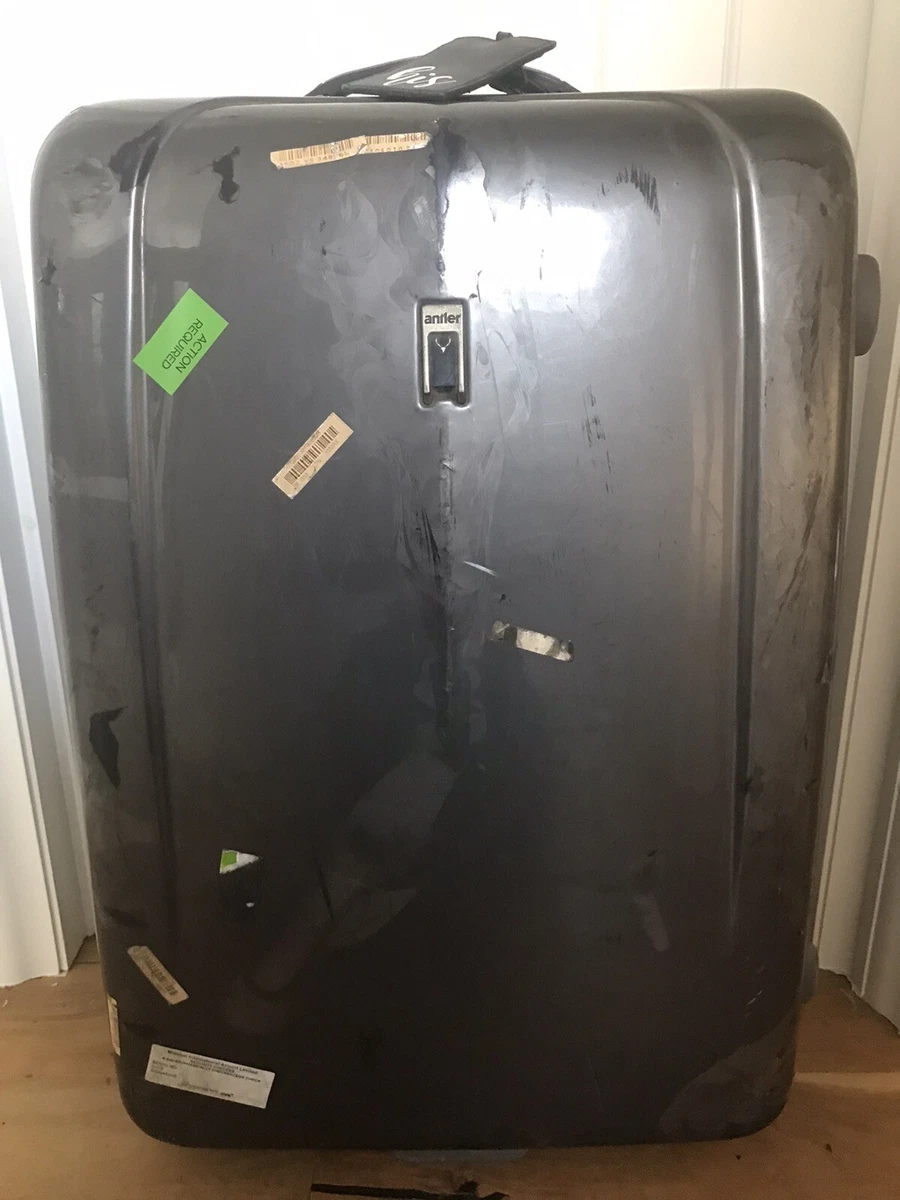 Antler Suitcase 60cm Medium Travel Hard Case 2 Wheels Black