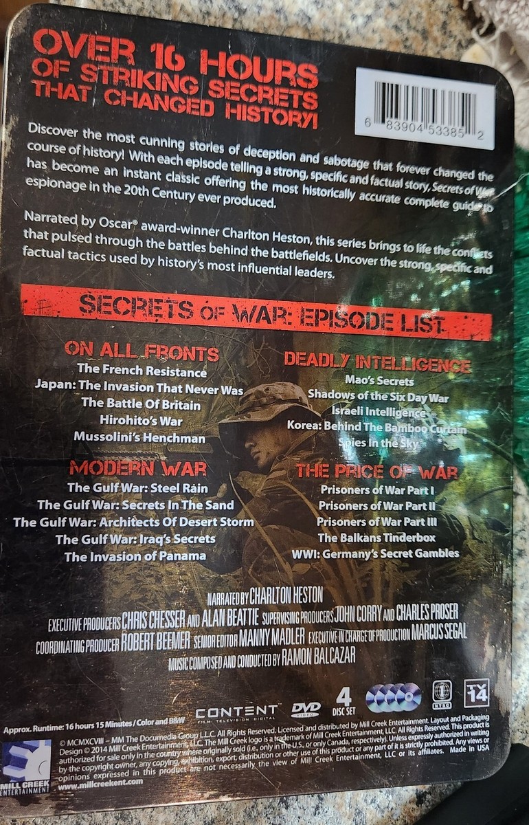 その他 Secrets of War: Wealth & Power [DVD] Secrets of War: 20 Episodes (DVD, 2014, 4-Disc Set) 683904533852| eBay