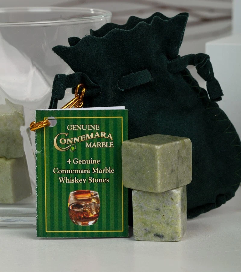 4件套Connemara大理石威士忌石绿色抽绳袋 — 第 3/4 张图片