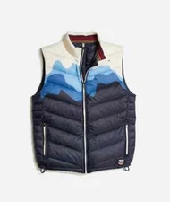Marine Layer Archive Andes Down Puffer Vest Men Full Zip M L XL
