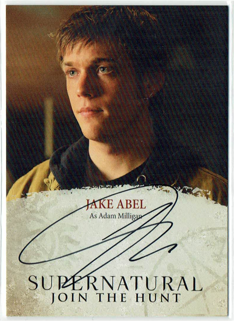 Supernatural Seasons 4-6 Auto Autograph JAB Jake Abel As