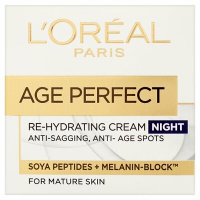 L'OREAL AGE PERFECT RE-HYDRATING CREAM NIGHT ANTI-SAGGING, ANTI-AGE FLECKEN CREME